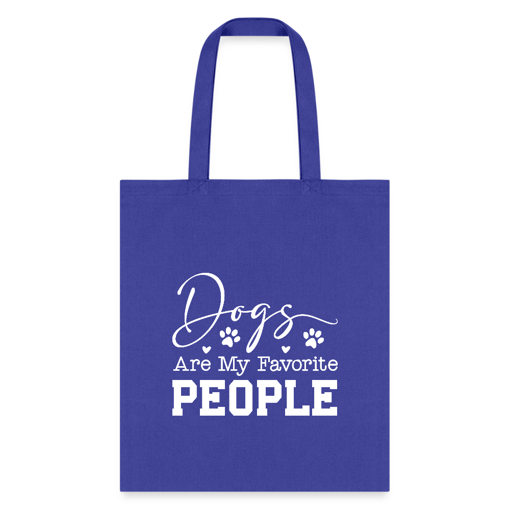 Dogs Are My Favorite People Tote Bag-Tote Bag | Q-Tees Q800-I love Veterinary