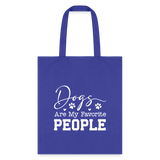 Dogs Are My Favorite People Tote Bag-Tote Bag | Q-Tees Q800-I love Veterinary