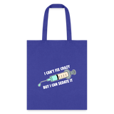 I can't fix crazy but I can sedate it Cotton Tote Bag-Tote Bag | Q-Tees Q800-I love Veterinary