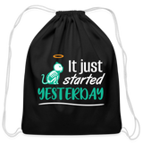 It just started yesterday Drawstring Bag-Cotton Drawstring Bag | Q-Tees Q4500-I love Veterinary