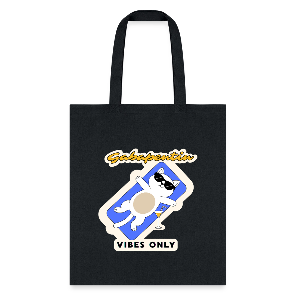 Gabapentin vibes only Cotton Tote Bag-Tote Bag | Q-Tees Q800-I love Veterinary