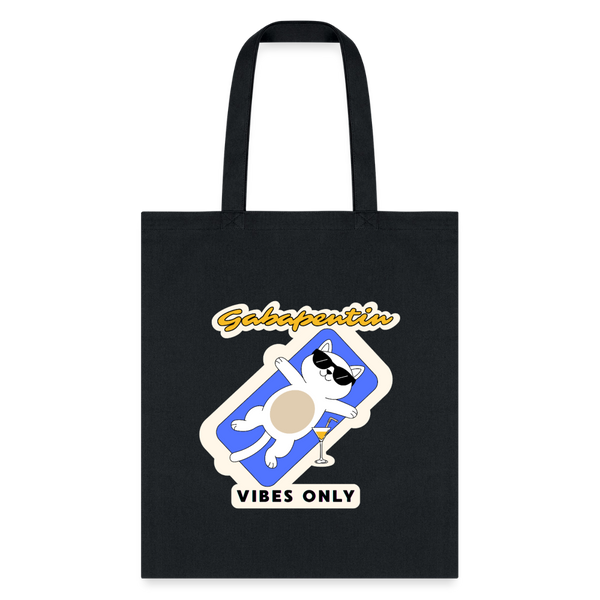 Gabapentin vibes only Cotton Tote Bag-Tote Bag | Q-Tees Q800-I love Veterinary