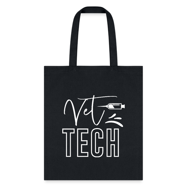 Vet Tech Needle Tote Bag-Tote Bag | Q-Tees Q800-I love Veterinary