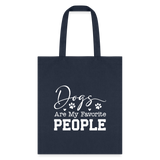 Dogs Are My Favorite People Tote Bag-Tote Bag | Q-Tees Q800-I love Veterinary