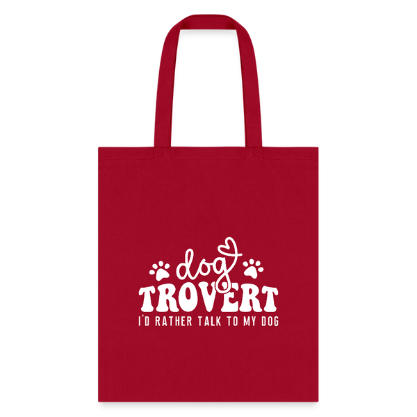 I'd rather talk to my Dog Tote Bag-Tote Bag | Q-Tees Q800-I love Veterinary