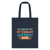 Veterinary receptionist ERA Cotton Tote Bag-Tote Bag | Q-Tees Q800-I love Veterinary