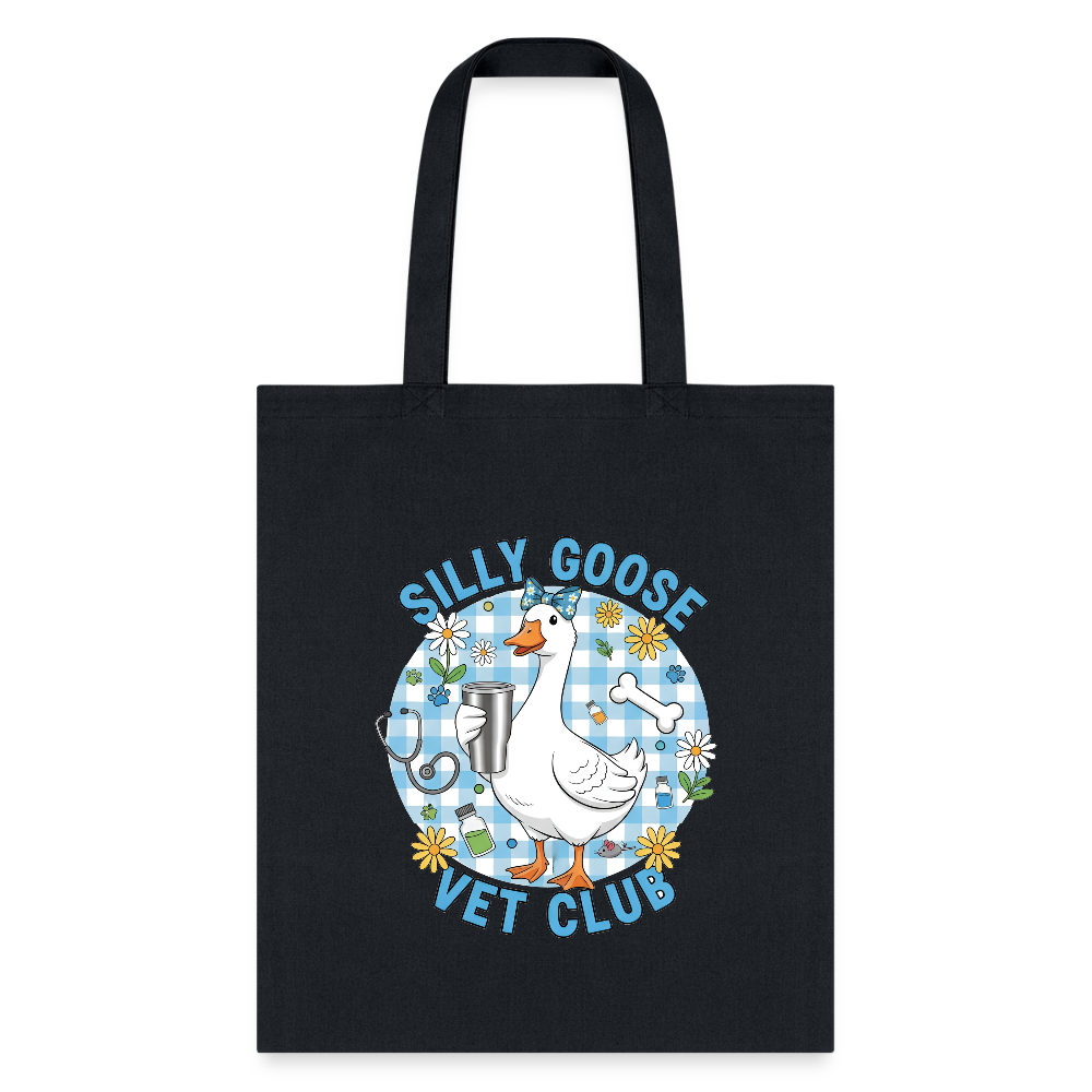 Silly Goose Vet Club Tote Bag-Tote Bag | Q-Tees Q800-I love Veterinary