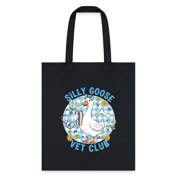 Silly Goose Vet Club Tote Bag-Tote Bag | Q-Tees Q800-I love Veterinary