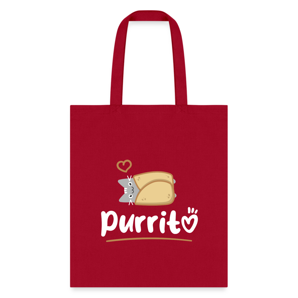 Purritto Tote Bag-Tote Bag | Q-Tees Q800-I love Veterinary