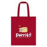 Purritto Tote Bag-Tote Bag | Q-Tees Q800-I love Veterinary