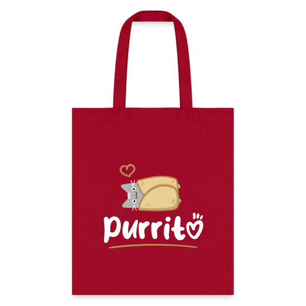 Purritto Tote Bag-Tote Bag | Q-Tees Q800-I love Veterinary