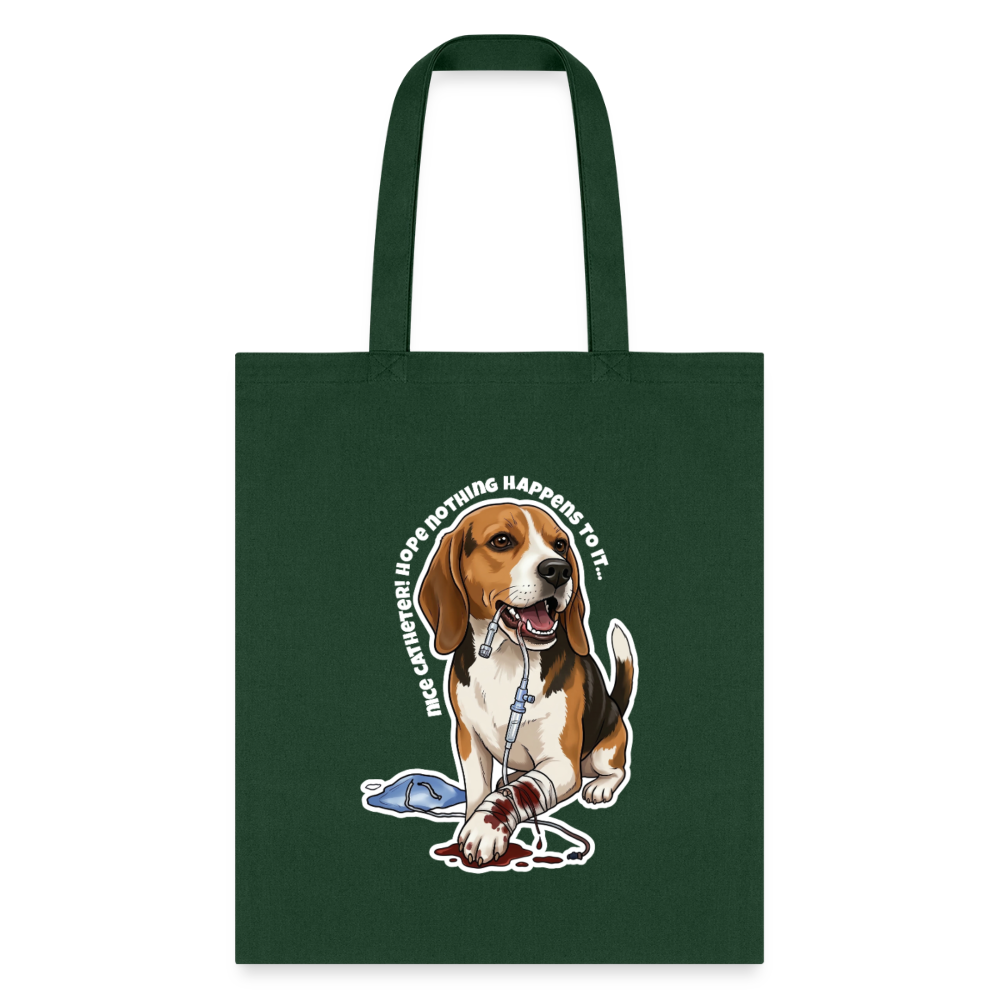 Nice catheter! Cotton Tote Bag-Tote Bag | Q-Tees Q800-I love Veterinary