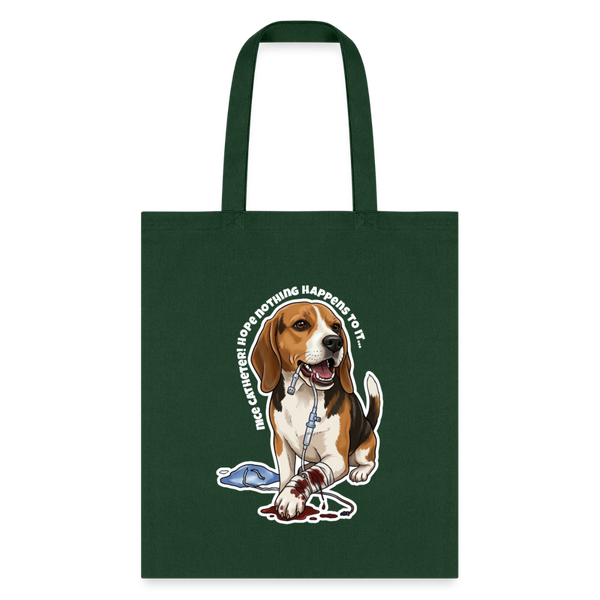 Nice catheter! Cotton Tote Bag-Tote Bag | Q-Tees Q800-I love Veterinary
