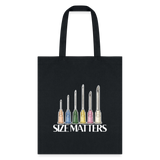 Size matters Cotton Tote Bag-Tote Bag | Q-Tees Q800-I love Veterinary
