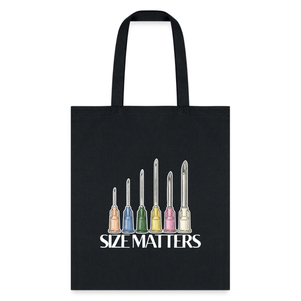 Size matters Cotton Tote Bag-Tote Bag | Q-Tees Q800-I love Veterinary