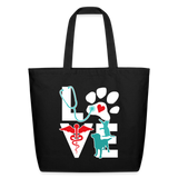 Love Veterinary cat and dog Eco-Friendly Cotton Tote-Eco-Friendly Cotton Tote-I love Veterinary