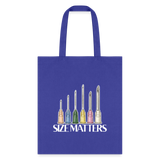 Size matters Cotton Tote Bag-Tote Bag | Q-Tees Q800-I love Veterinary