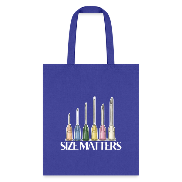 Size matters Cotton Tote Bag-Tote Bag | Q-Tees Q800-I love Veterinary