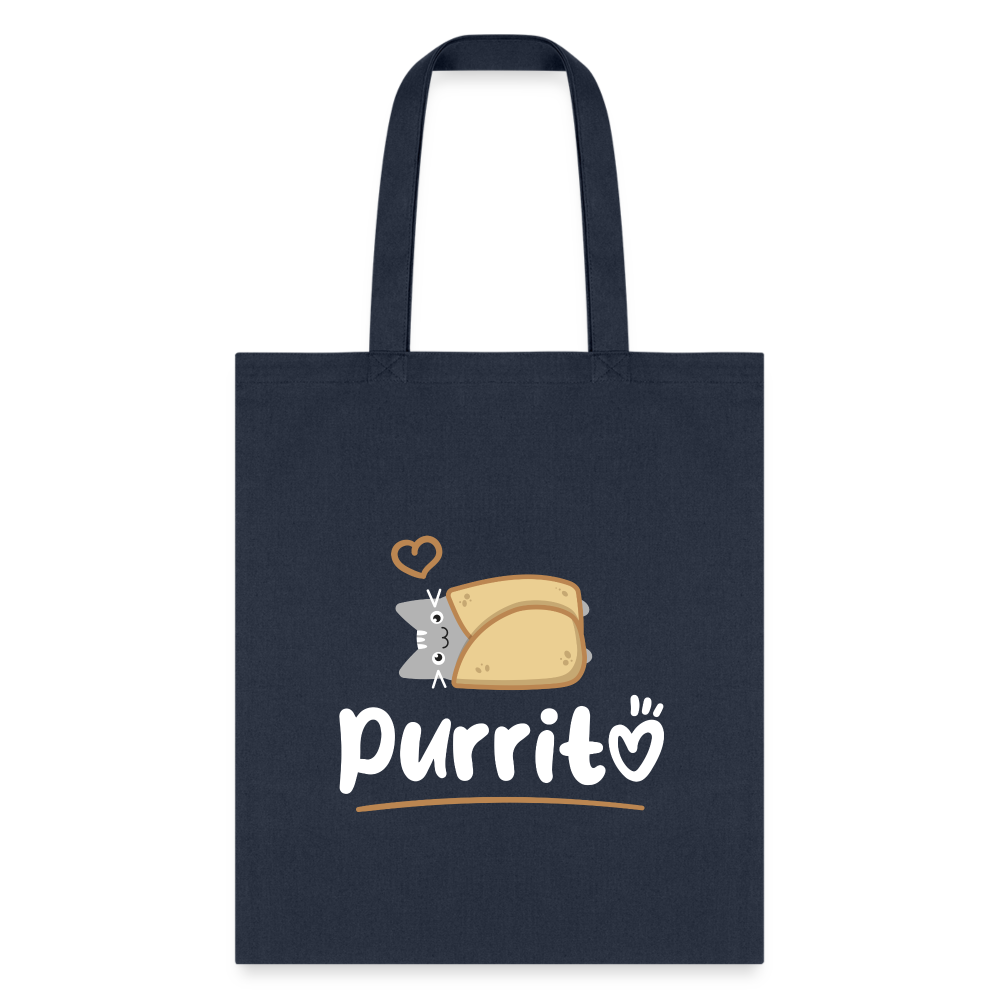 Purritto Tote Bag-Tote Bag | Q-Tees Q800-I love Veterinary