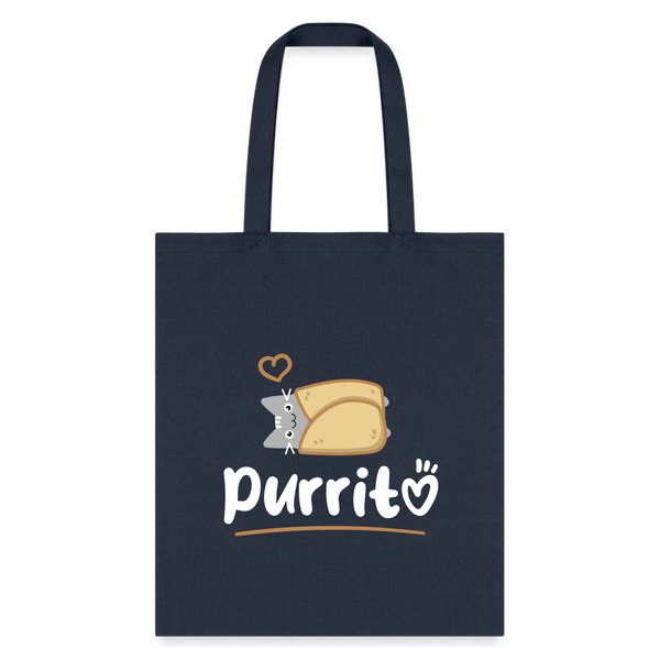 Purritto Tote Bag-Tote Bag | Q-Tees Q800-I love Veterinary