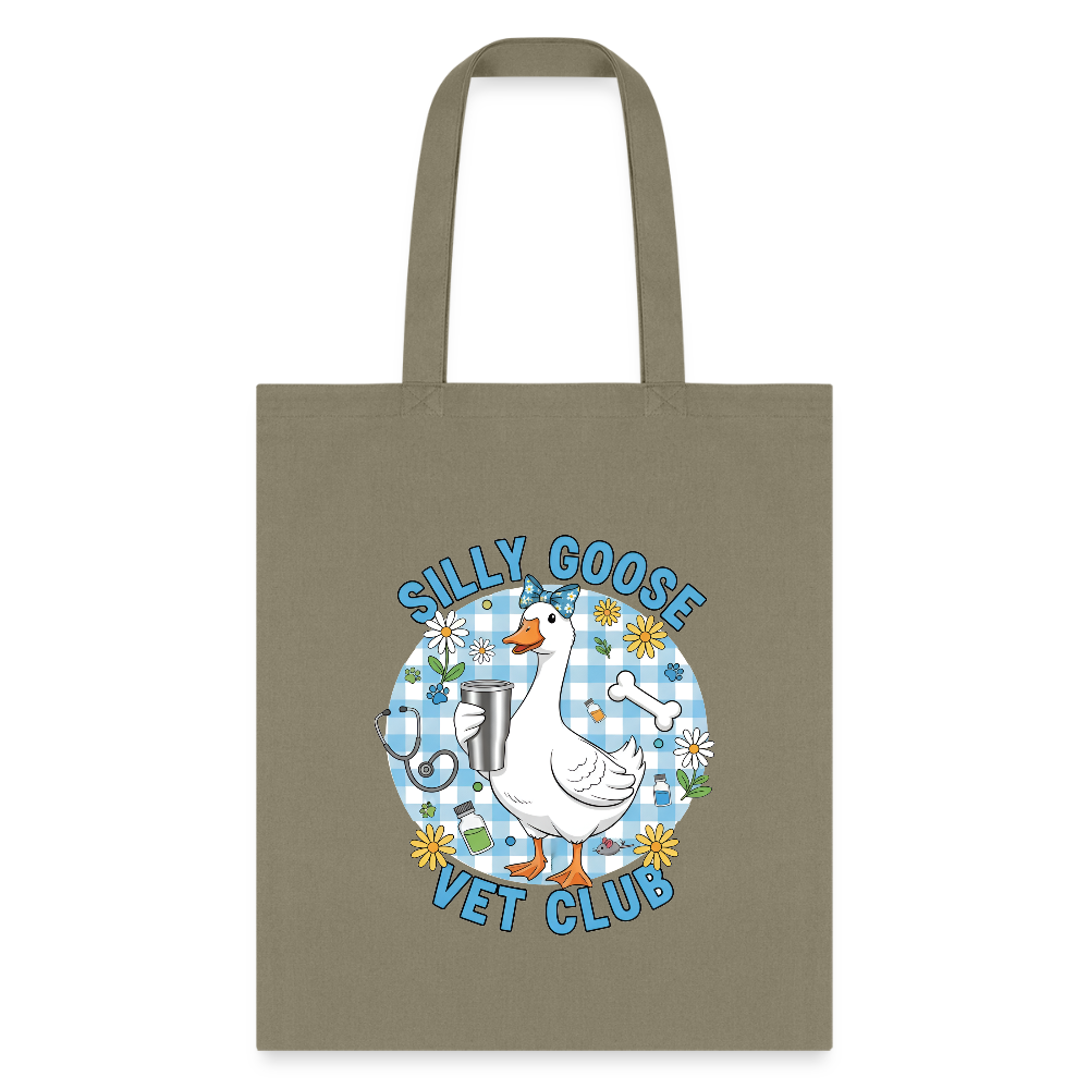 Silly Goose Vet Club Tote Bag-Tote Bag | Q-Tees Q800-I love Veterinary