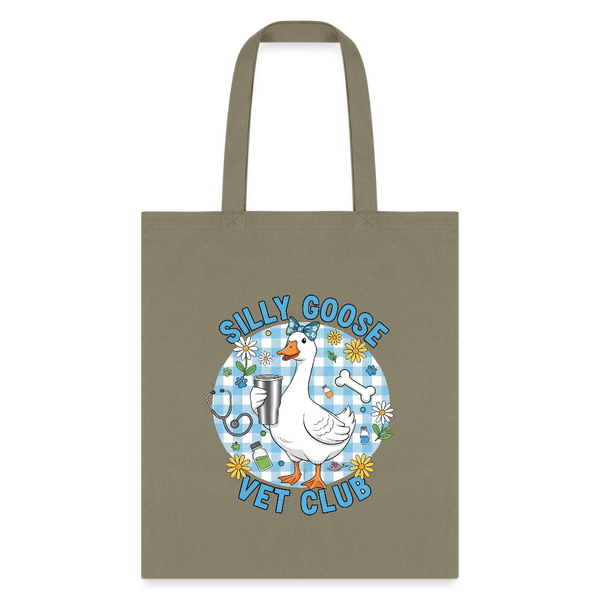 Silly Goose Vet Club Tote Bag-Tote Bag | Q-Tees Q800-I love Veterinary
