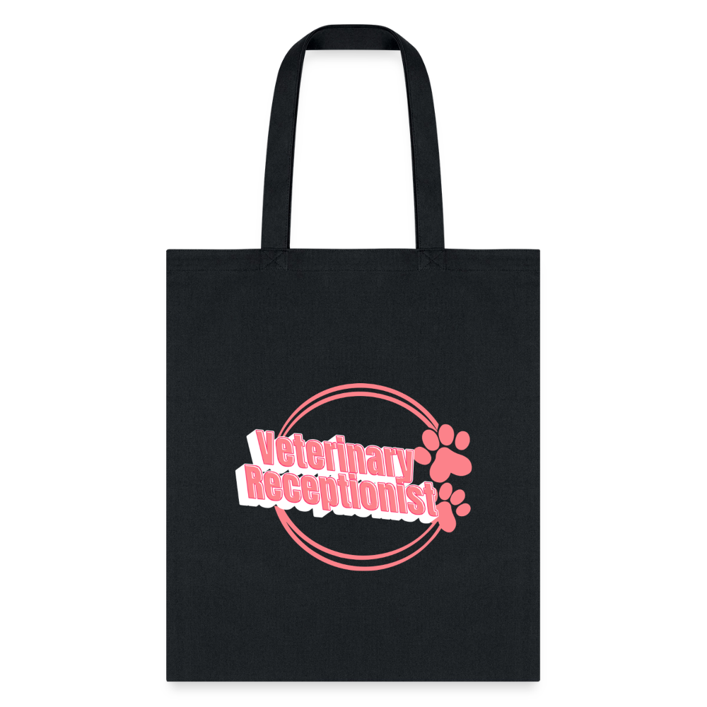 Vet Receptionist circle two paws Bag-Tote Bag | Q-Tees Q800-I love Veterinary