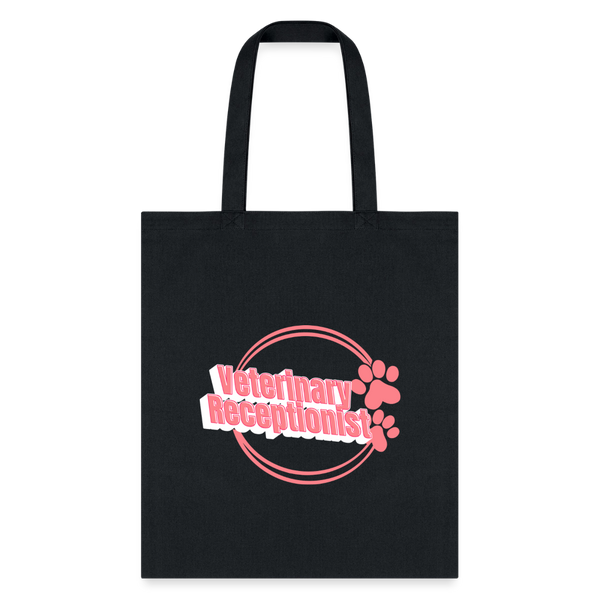 Vet Receptionist circle two paws Bag-Tote Bag | Q-Tees Q800-I love Veterinary