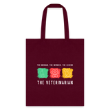 The woman, the wonder, the legend - the Veterinarian Tote Bag-Tote Bag | Q-Tees Q800-I love Veterinary