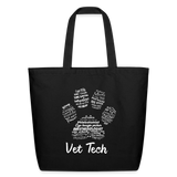 Vet Tech - Paw Print Eco-Friendly Cotton Tote-Eco-Friendly Cotton Tote-I love Veterinary