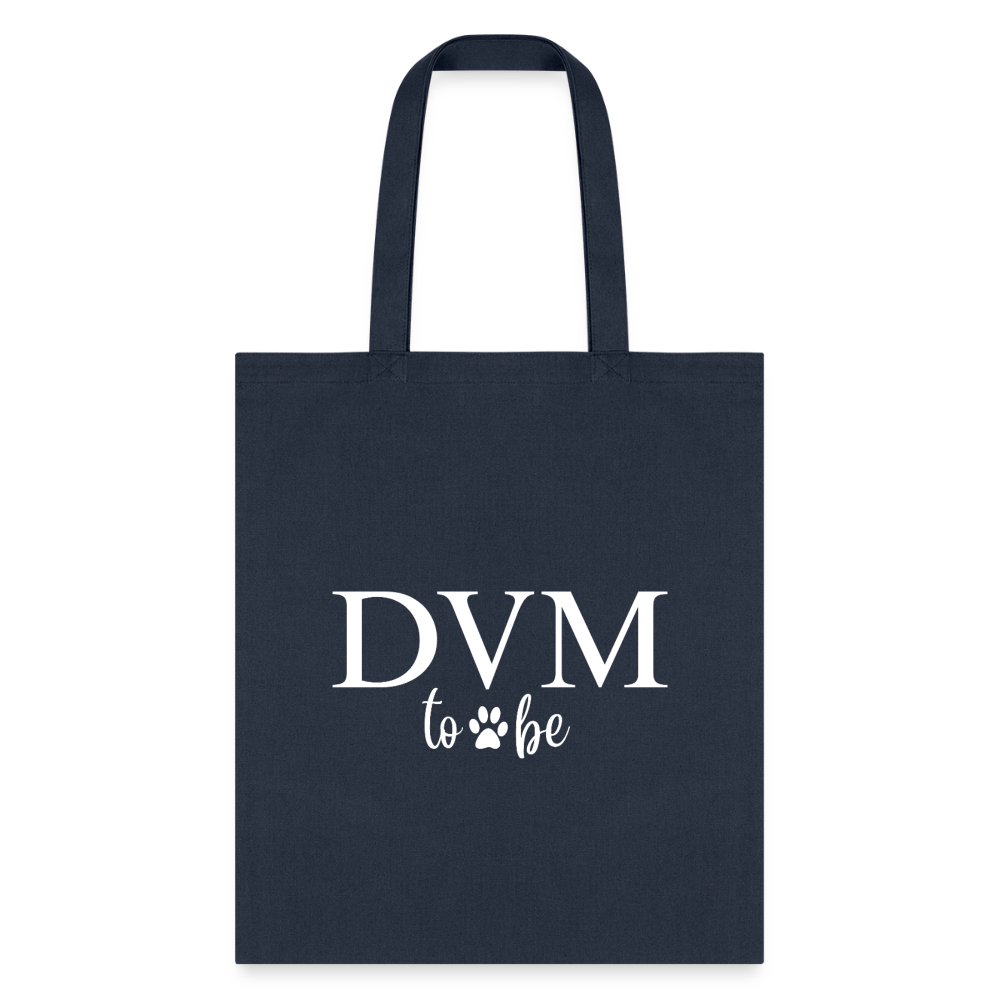 DVM to be Cotton Tote Bag-Tote Bag | Q-Tees Q800-I love Veterinary