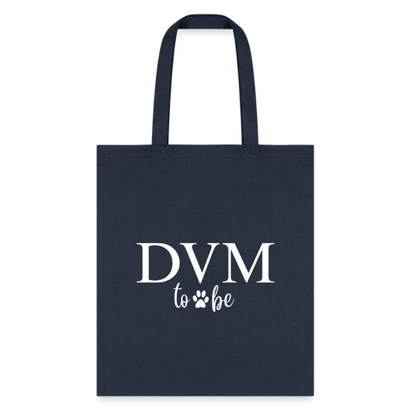 DVM to be Cotton Tote Bag-Tote Bag | Q-Tees Q800-I love Veterinary
