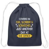 Fur, Slobber, Scratches Drawstring Bag-Cotton Drawstring Bag | Q-Tees Q4500-I love Veterinary