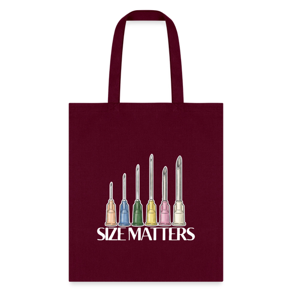 Size matters Cotton Tote Bag-Tote Bag | Q-Tees Q800-I love Veterinary