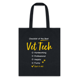 Checklist of the best Vet Tech Tote Bag-Tote Bag | Q-Tees Q800-I love Veterinary