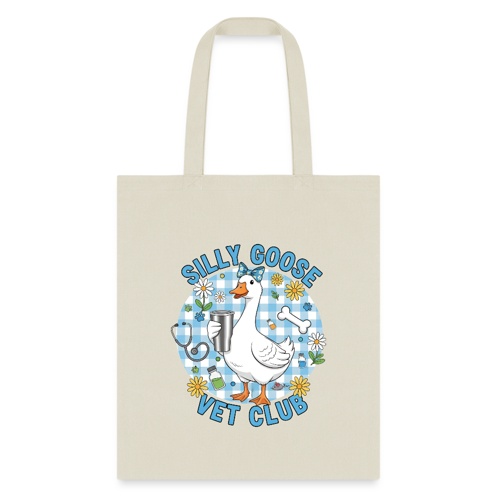 Silly Goose Vet Club Tote Bag-Tote Bag | Q-Tees Q800-I love Veterinary