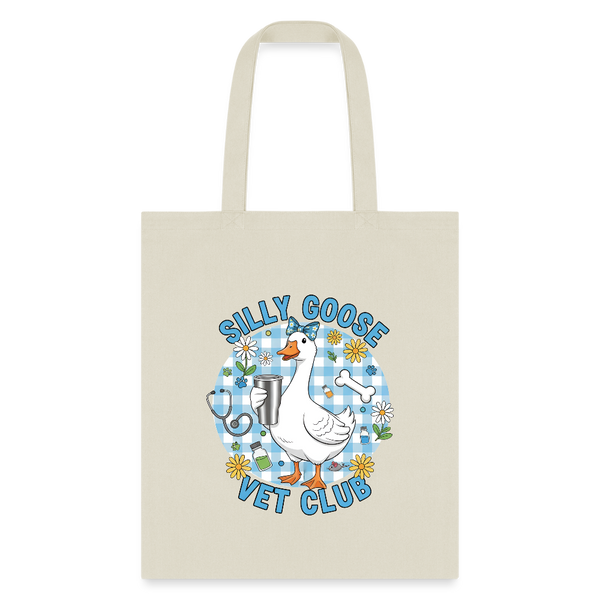 Silly Goose Vet Club Tote Bag-Tote Bag | Q-Tees Q800-I love Veterinary