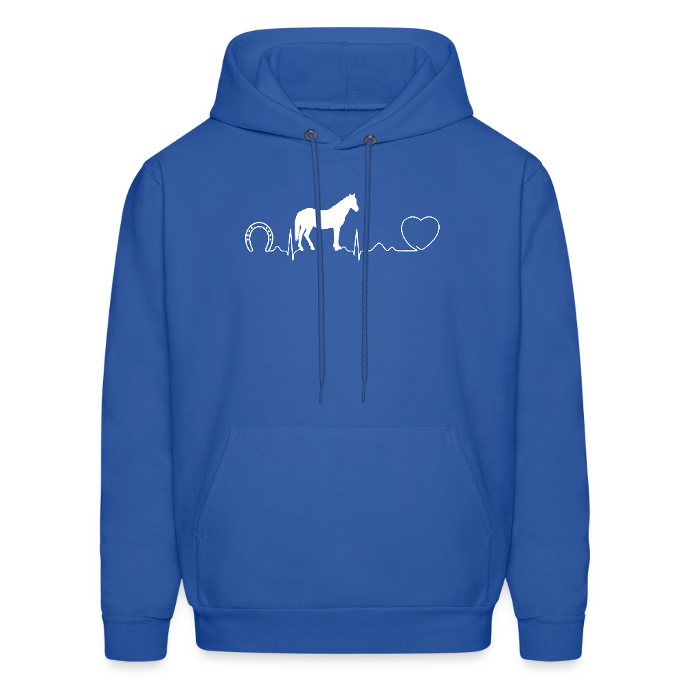 Horse Pulse Unisex Hoodie-Men's Hoodie | Hanes P170-I love Veterinary