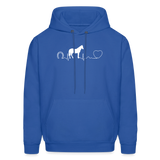 Horse Pulse Unisex Hoodie-Men's Hoodie | Hanes P170-I love Veterinary