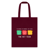 The woman, the wonder, the legend - the Vet Tech Cotton Tote Bag-Tote Bag | Q-Tees Q800-I love Veterinary