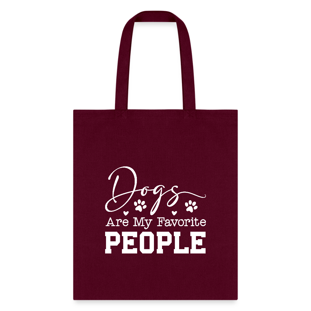 Dogs Are My Favorite People Tote Bag-Tote Bag | Q-Tees Q800-I love Veterinary