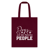 Dogs Are My Favorite People Tote Bag-Tote Bag | Q-Tees Q800-I love Veterinary
