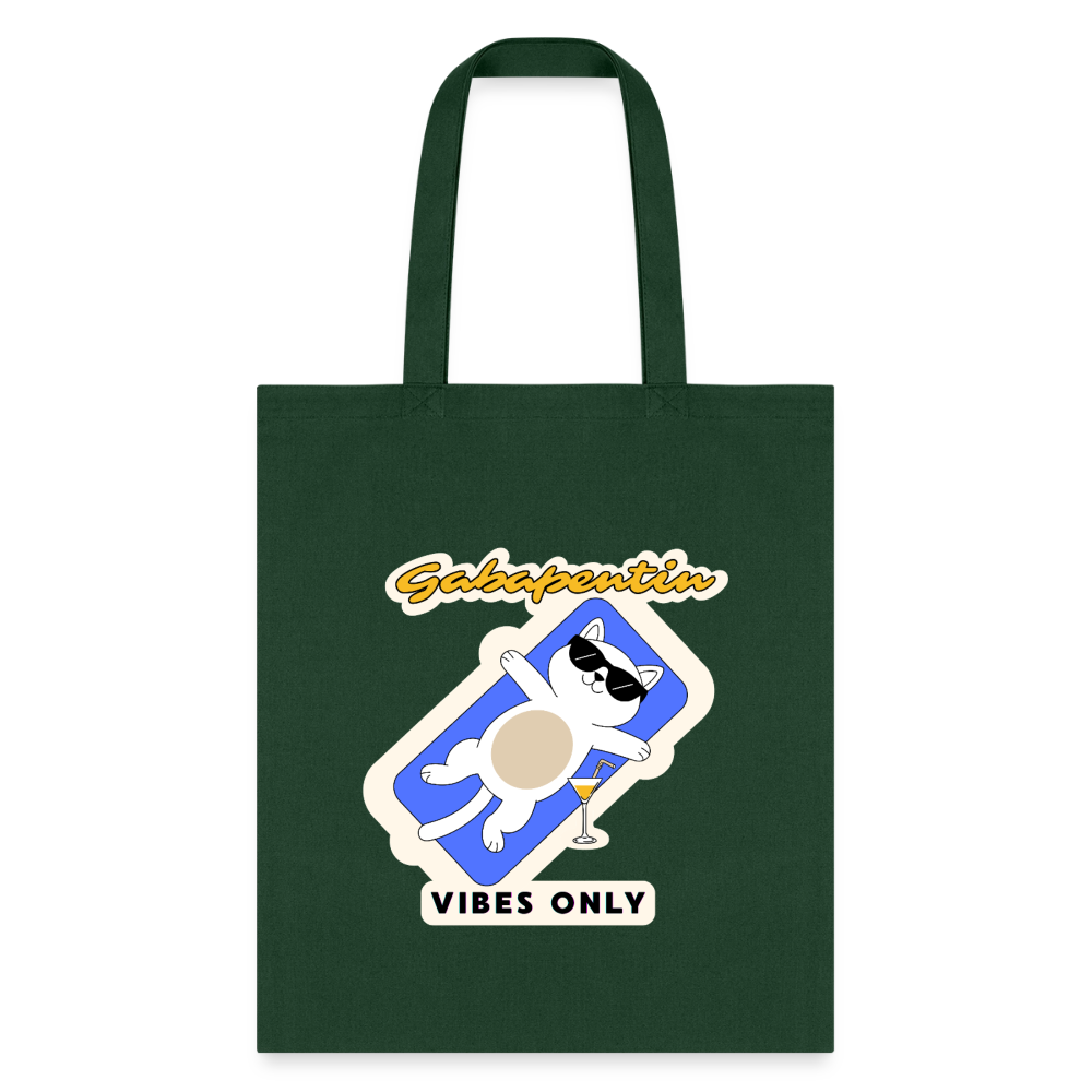 Gabapentin vibes only Cotton Tote Bag-Tote Bag | Q-Tees Q800-I love Veterinary