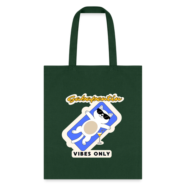 Gabapentin vibes only Cotton Tote Bag-Tote Bag | Q-Tees Q800-I love Veterinary