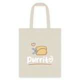 Purritto Tote Bag-Tote Bag | Q-Tees Q800-I love Veterinary