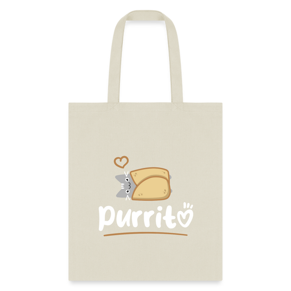 Purritto Tote Bag-Tote Bag | Q-Tees Q800-I love Veterinary