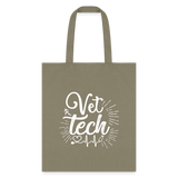 Vet Tech Stethoscope Pulse Tote Bag-Tote Bag | Q-Tees Q800-I love Veterinary