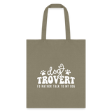 I'd rather talk to my Dog Tote Bag-Tote Bag | Q-Tees Q800-I love Veterinary