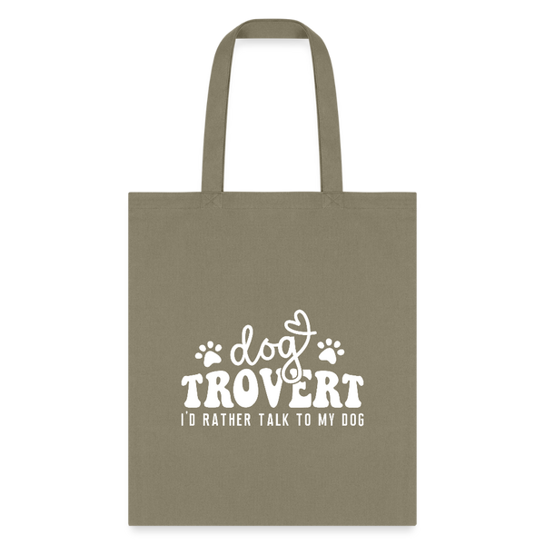 I'd rather talk to my Dog Tote Bag-Tote Bag | Q-Tees Q800-I love Veterinary