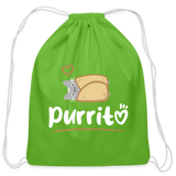 Purritto Drawstring Bag-Cotton Drawstring Bag | Q-Tees Q4500-I love Veterinary